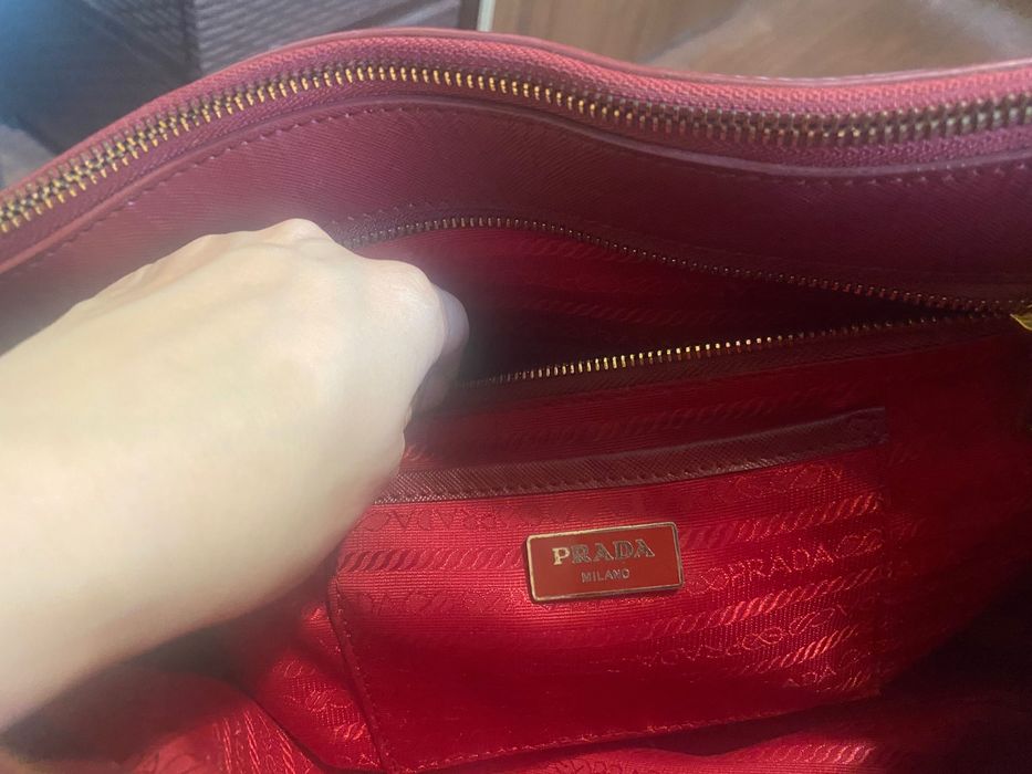 Geanta Prada Galleria leather handbag