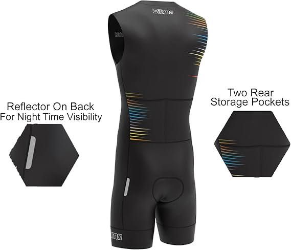 Costum ciclism fără mâneci bărbați,SIKMA,căptușit cu gel,măsura L,nou