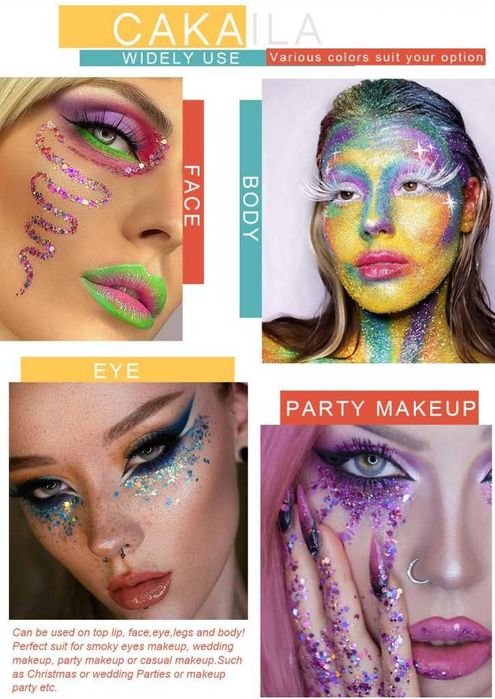 Палитра с 40 сенки за очи с блестящи частици