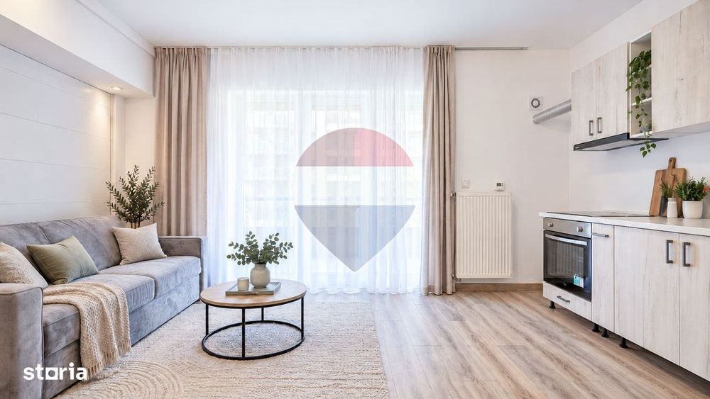 2 Camere 4 Zone Functionale | Nou, Mobilat | Comision 0| Etaj 1