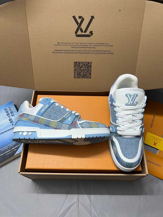 LV albastru pantofi pentru bărbați și femei