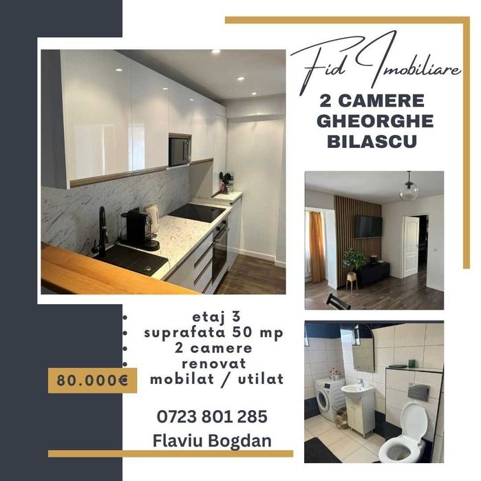 Apartament 2 camere Gheorghe Bilascu