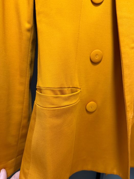 Sacou elegant damă, galben muștar, mărimea UK 8 (S), brand Whistles