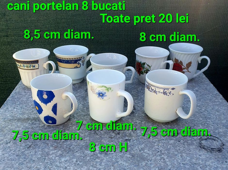 Cani portelan diferite modele