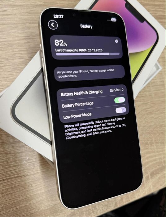 iPhone 14 Plus 128GB, бял цвят