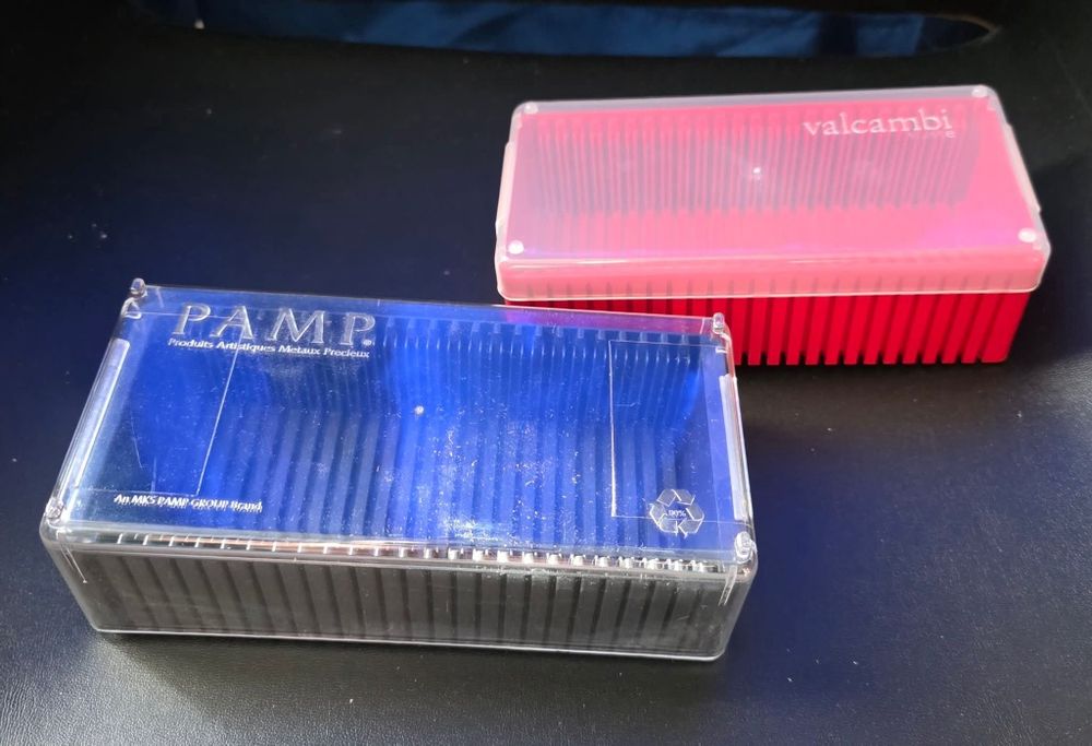 кутии за кюлчета 2 броя Valcambi и PAMP