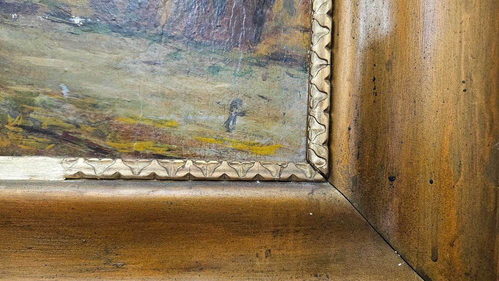 Pictura ulei pe carton