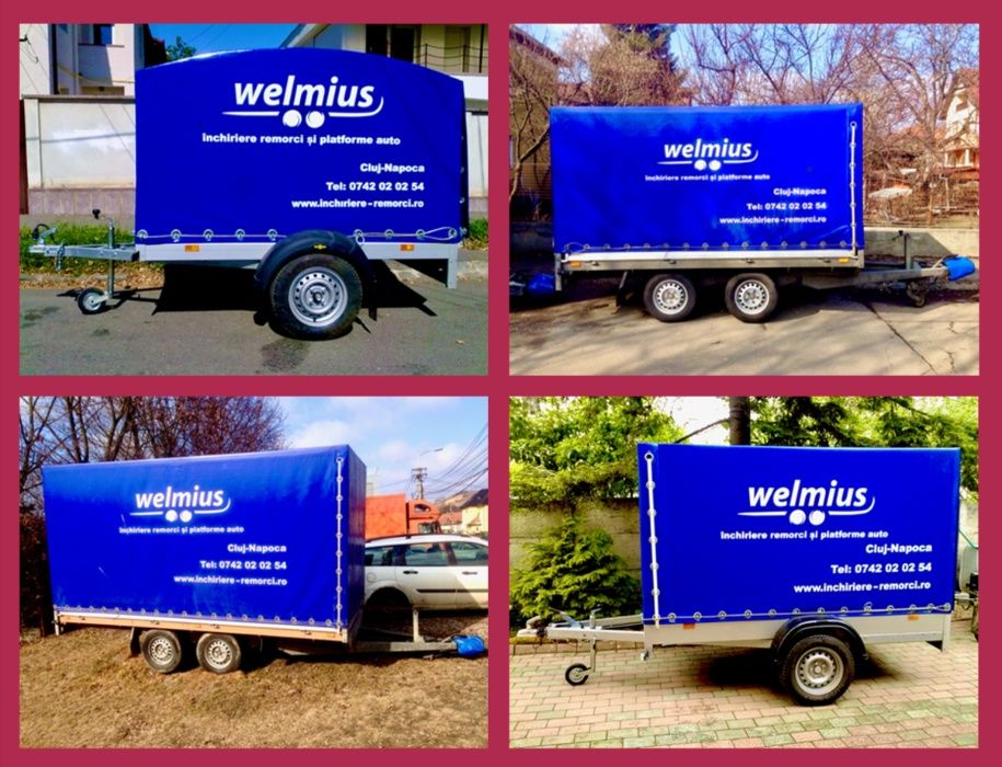 Inchiriere remorci cu sau fara prelata