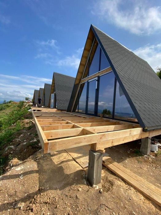 Vand casute tip A 7 x 8.5m din lemn