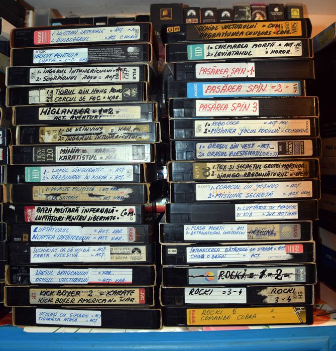 Casete  video  VHS cu filme dublate