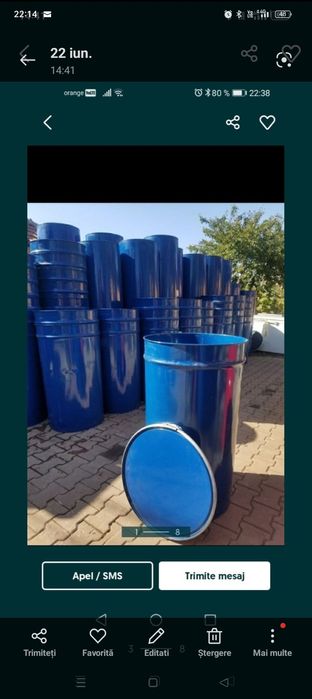 Butoaie pentru depozitat cereale