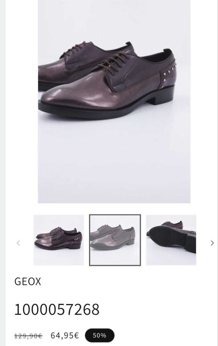 Pantofide dama  din piele Geox