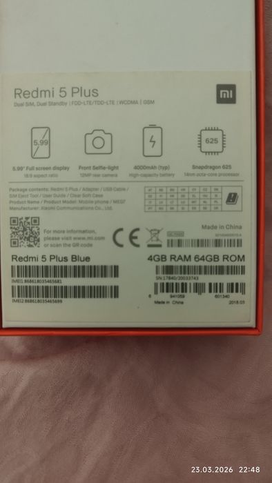 Смартфон redmi 5 plus