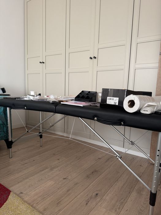 Set complet extensii gene, pat de gene, scaun si lampa