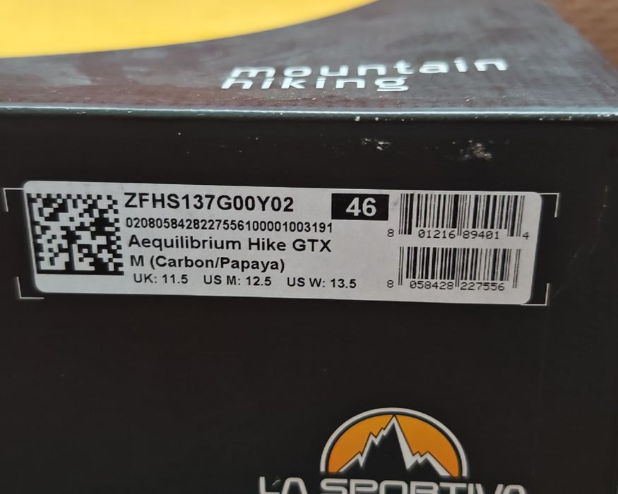 Продавам мъжки трисезонни туристически Обувки La Sportiva Aequilibrium Hike Gtx 46