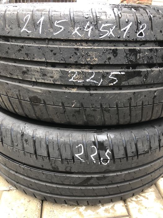 215/45/18 пара шин б/у