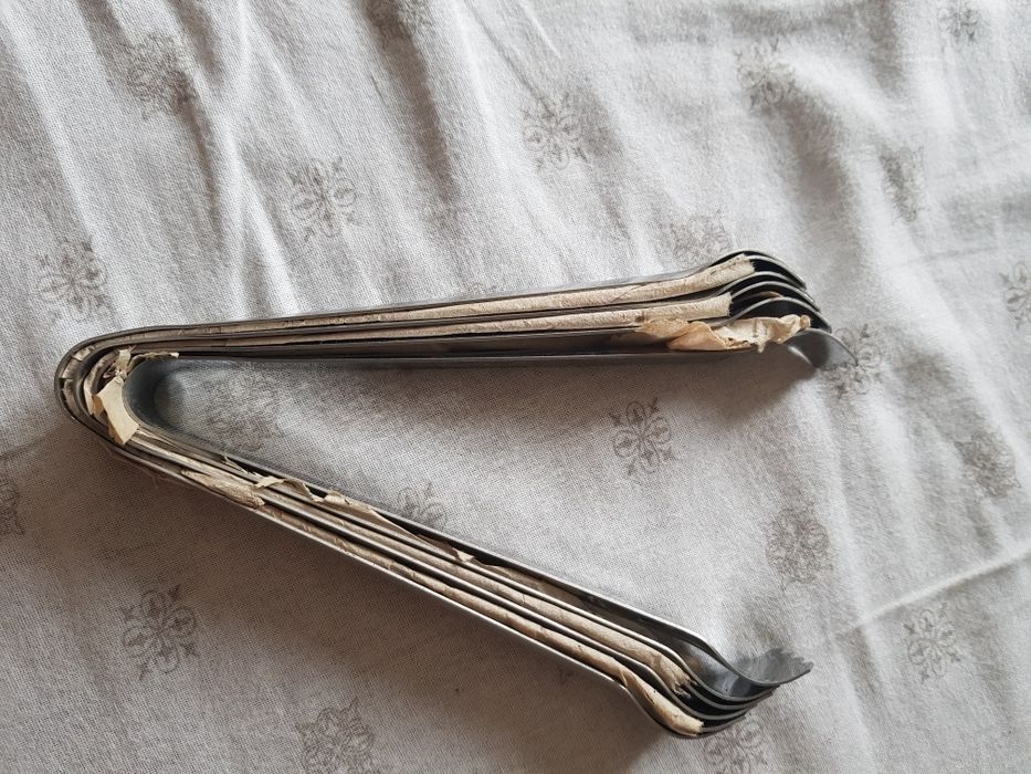 Set 6 clesti clește cuburi gheata cleste cuburi gheata noi inox