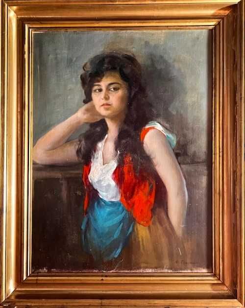 NEGOCIABIL! DEOSEBIT Tablou VECHI. ulei/panza, semnat, 100x80cm