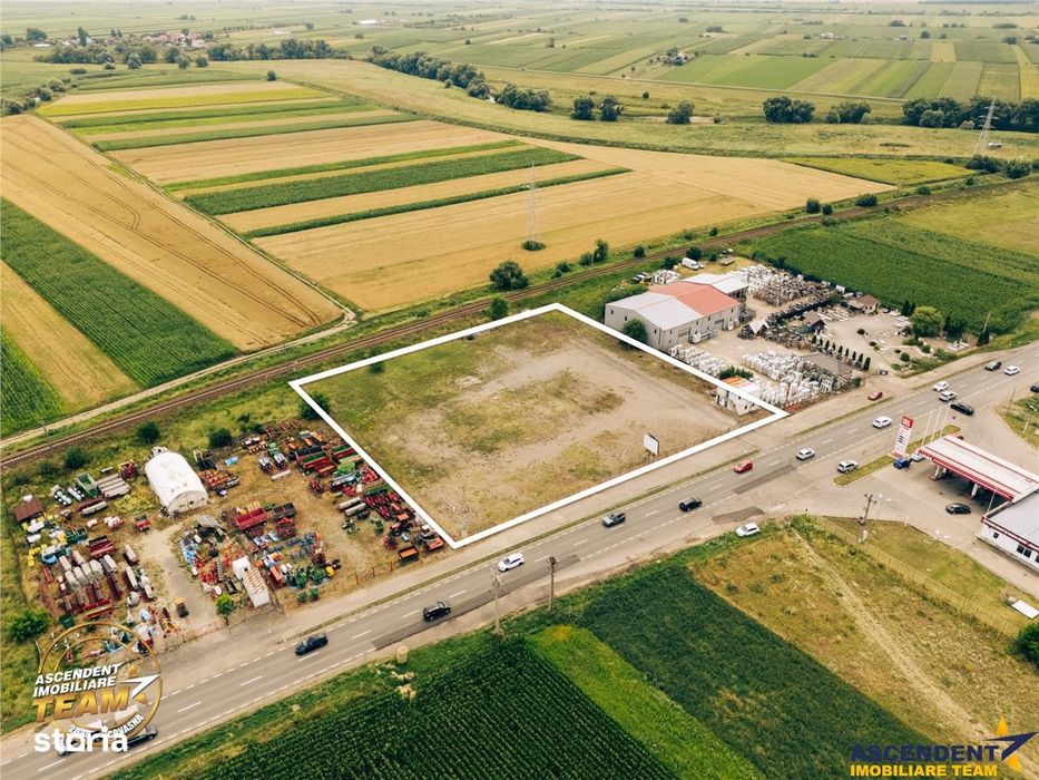 7.000 mp teren industrial premium la DN11, acces TIR, post trafo, Bras