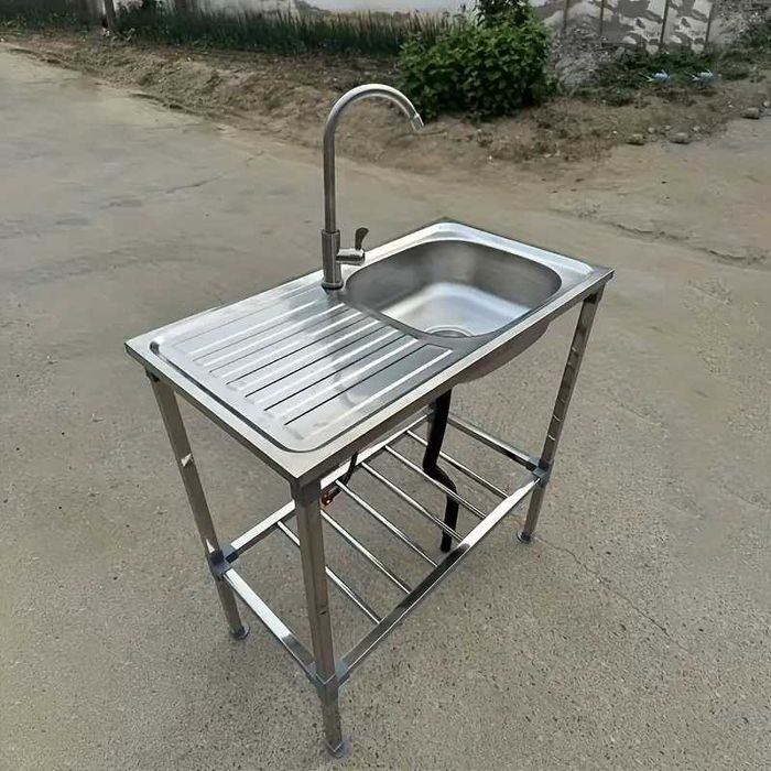 masa mese de inox cu blat de granit pizza  chiuveta inox