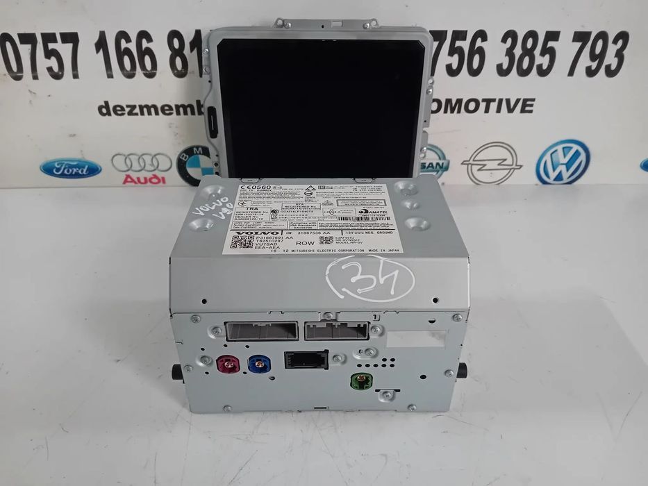 Unitate Radio Cd Navigatie Volvo XC90 XC60 S90 V90 Cod 31667536 An 2016-2020