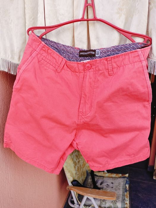 Pantaloni scurți bărbați American 028, roz, mărime 42, 100% bumbac