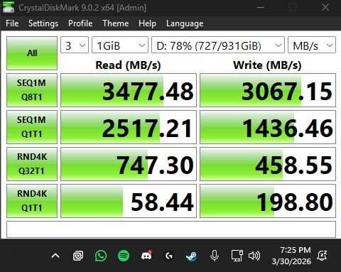SSD M2 Crucial P3 1TB