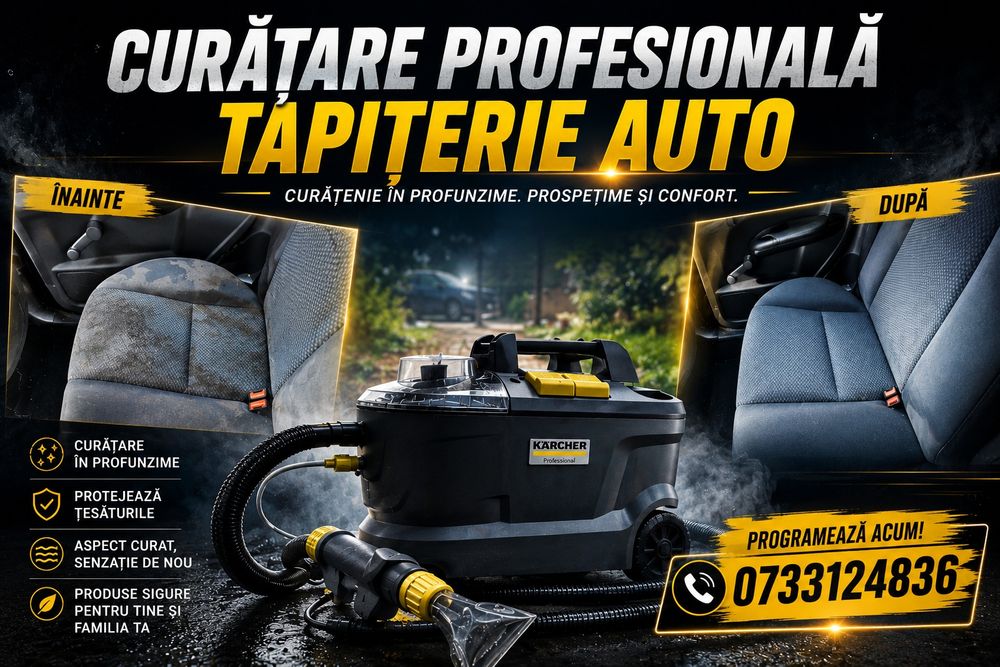 Curatare Canapele si Tapiterie Auto!