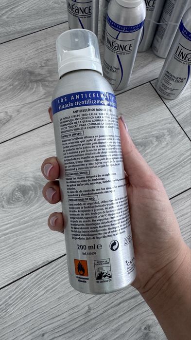 Spumă Anticelulitică Profesională pentru Coapse, Abdomen și Fese – Lineance Mousse Éclat 200 ml