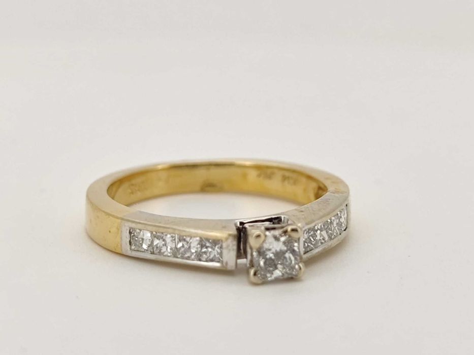 Inel aur 14kcu diamante 0.75ct