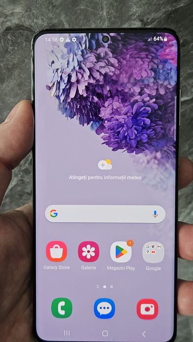 samsung s20 plus black 12gb/128gb  650 lei