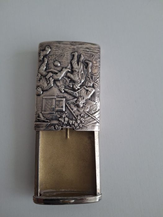 Cutie chibrit argint