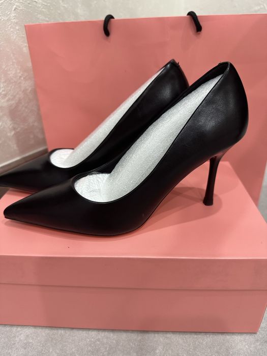 Туфли лодка черная