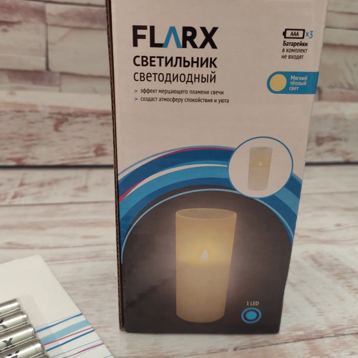 Светильник свеча декор