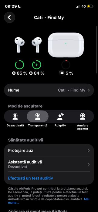Vand urgent  casti airpods 3 pro fara cutie fara incarcator ,