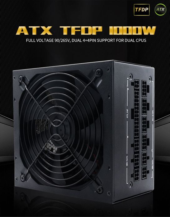 TFDP ATX 1000W noua , modulara, 80 Plus Gold
