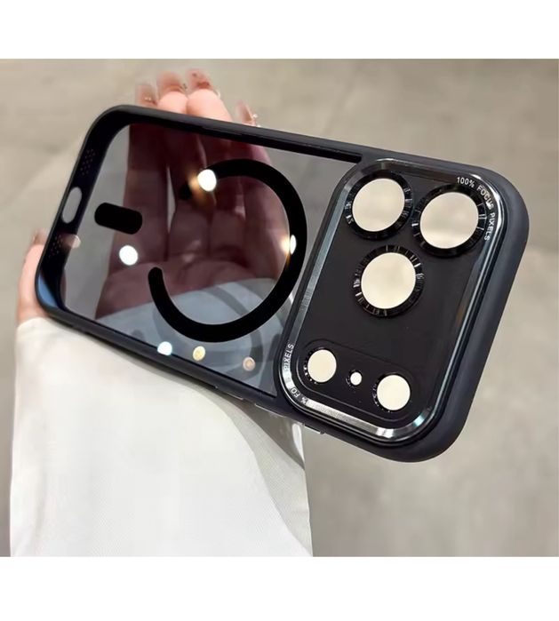 Iphone 16 17 AIR PRO MAX PLUS - Husa Magnetica Hard Case Spate Fumuriu