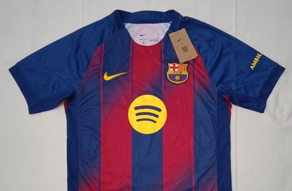 Nike DRI-FIT FC Barcelona 2025/26 Home Jersey тениска S Найк Барселона спорт футбол фланелка
