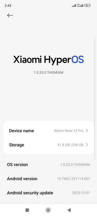 Redmi not 12 pro 8+8/256gb