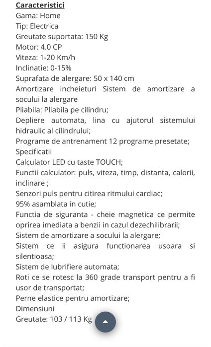Banda de alergat ORION C6
