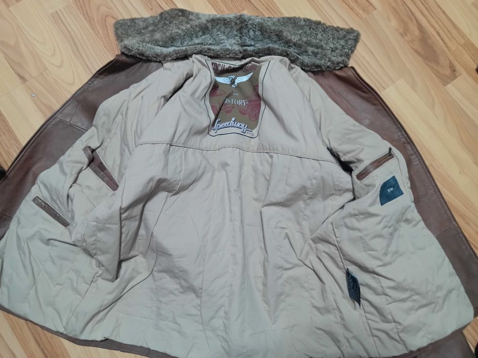 Geaca piele naturala pilot,moto ,ATV street măsură M 48 -50