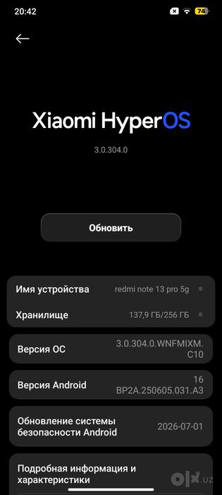 Redmi note 13 pro 5g yangi ideal