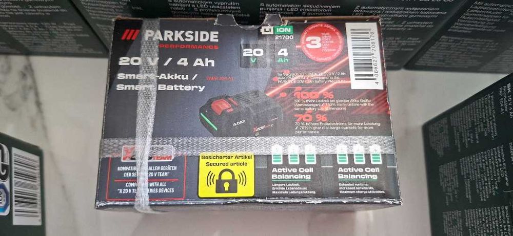 Батерии 20V 2Ah, 4Ah + зарядно PARKSIDE X20V TEAM - Нови