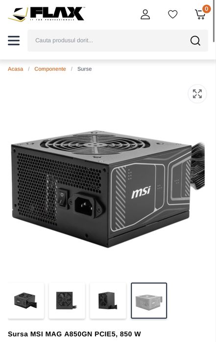 Vand sursa pc MSI mag A850GN PCIE5, 850W