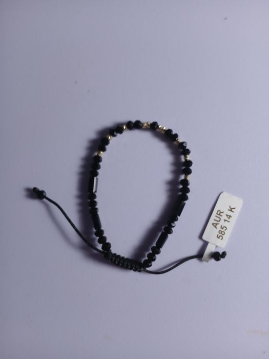 Bratara onix si aur ( Bilute onix- Cub onix )