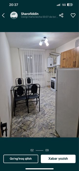 Sergile choshtepa metro kvartira sotiladi 7-etaj 53000$