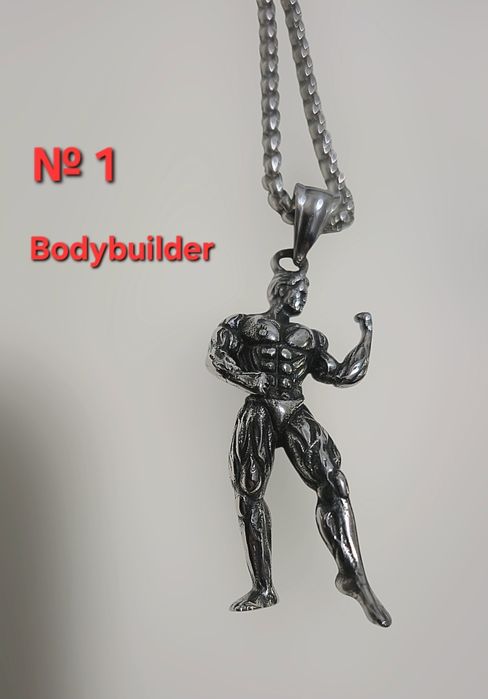 Фитнес/Спортно колие медицинска/титаниева стомана Културист/Щангист