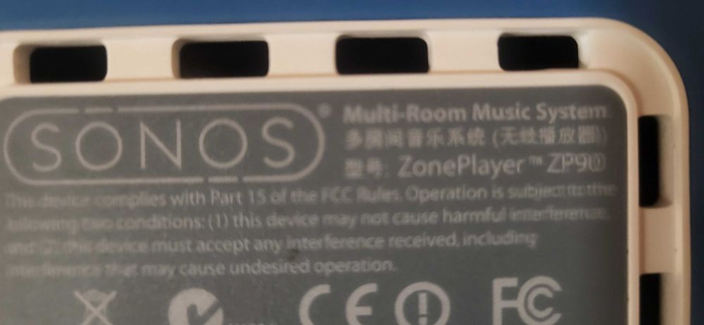 SONOS ZonePlayer ZP90 de piese  se aprinde palpie incontinu