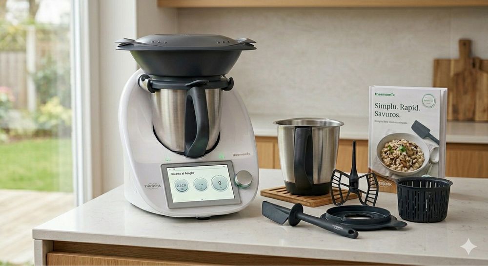 Vand thermomix 6 cu 2 boluri + accesorii