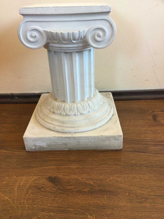 ръчно изработена колекционерска декоративна гръцка гипсова колона / статуя / статуетка / гипсов стълб от Гърция